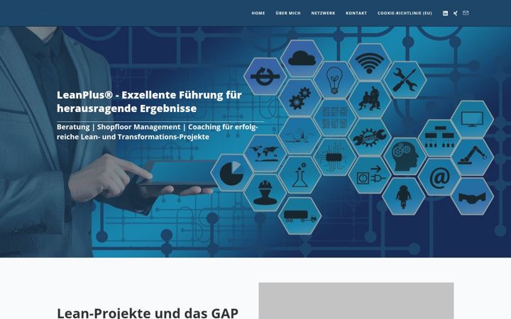 Screenshot of lean-plus.de