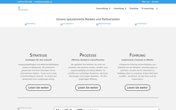 Screenshot of lean2sigma.de