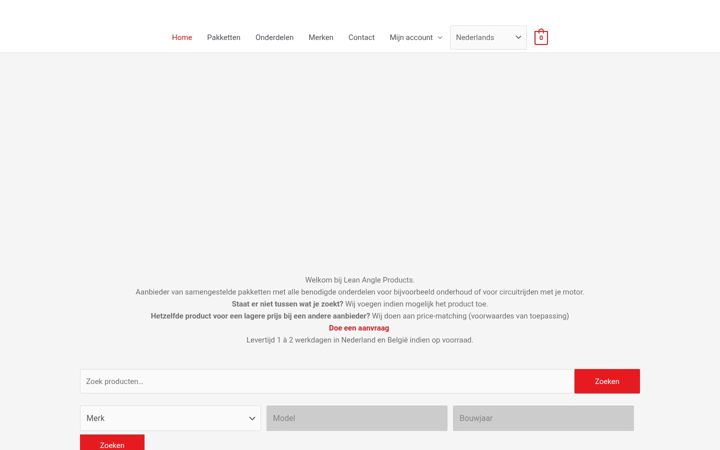 Screenshot of leanangle.nl