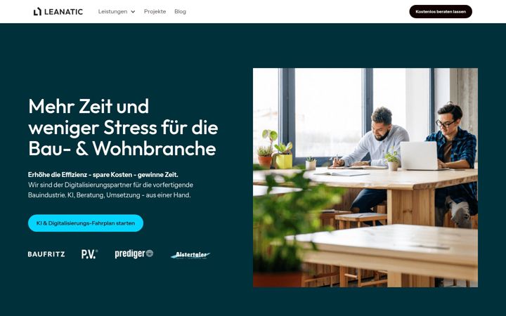 Screenshot of leanatic.com