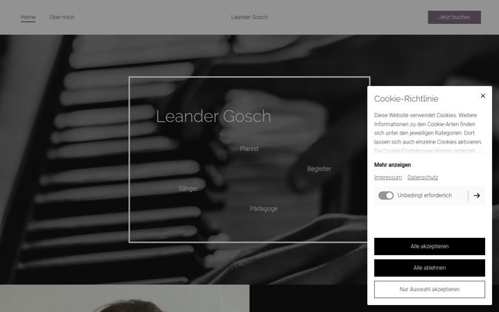 Screenshot of leander-piano.de