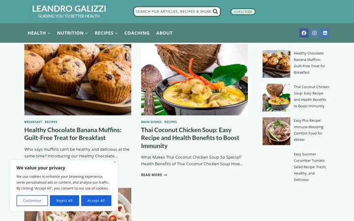 Screenshot of leandrogalizzi.ch