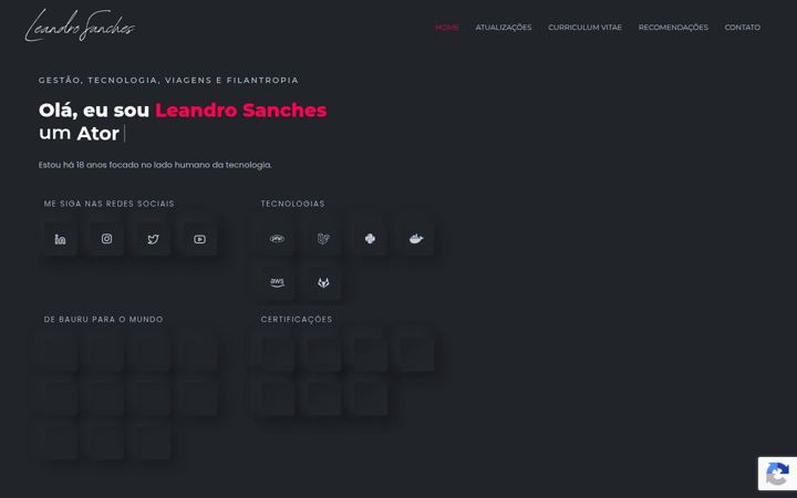 Screenshot of leandrosanches.com.br