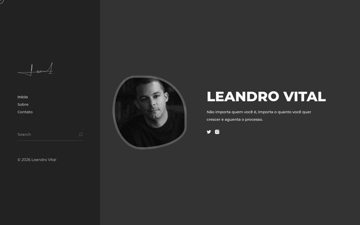 Screenshot of leandrovital.com.br