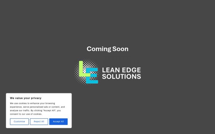 Screenshot of leanedge.co.uk