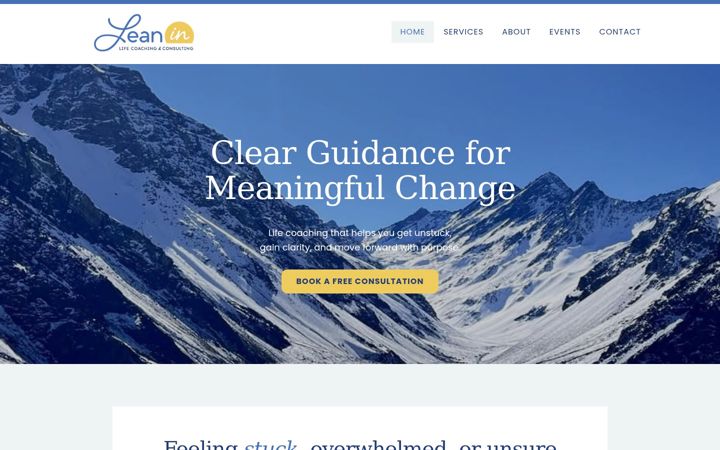 Screenshot of leanincc.com