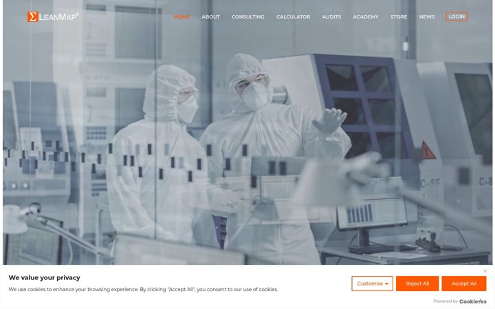 Screenshot of leanmap.com