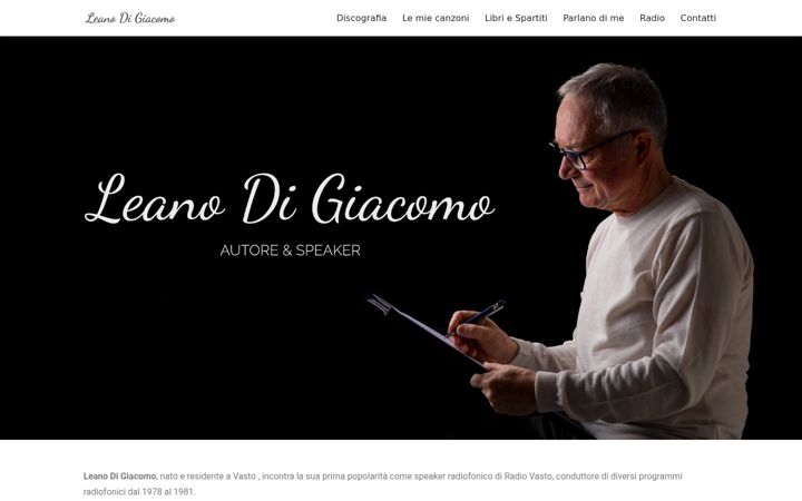 Screenshot of leanodigiacomo.it