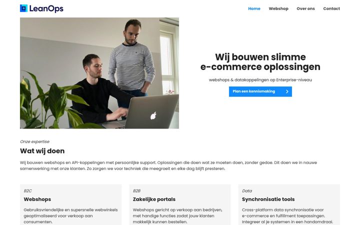 Screenshot of leanops.com