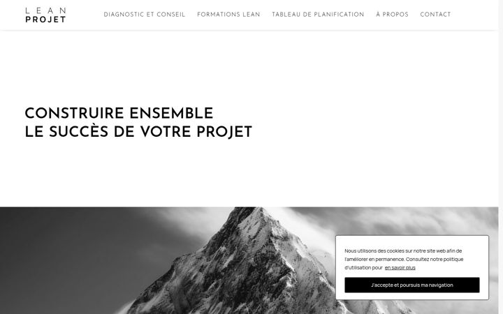 Screenshot of leanprojet.ch
