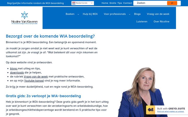 Screenshot of leanz.nl