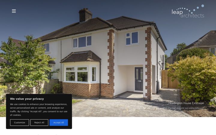Screenshot of leaparchitects.co.uk