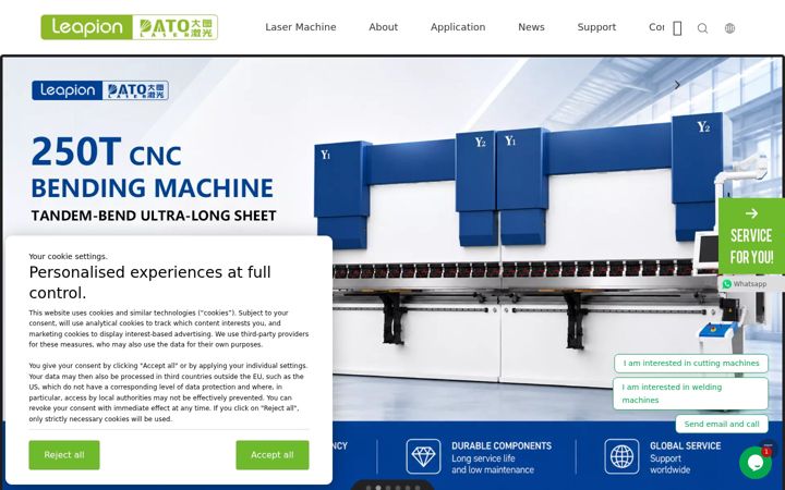 Screenshot of leapion.com