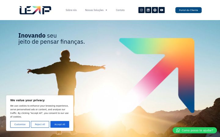 Screenshot of leapsolutions.com.br