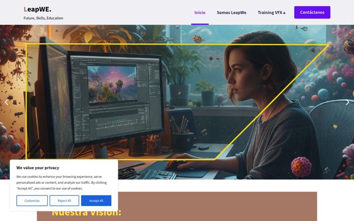 Screenshot of leapwe.com