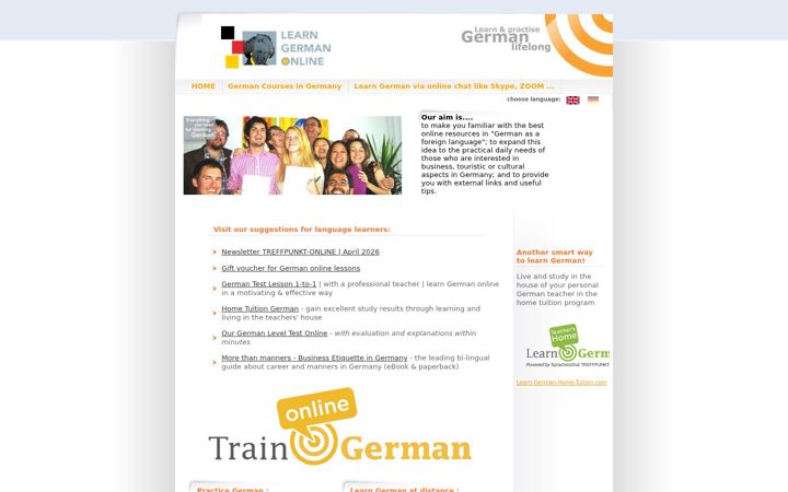 Screenshot of learn-german-online.com