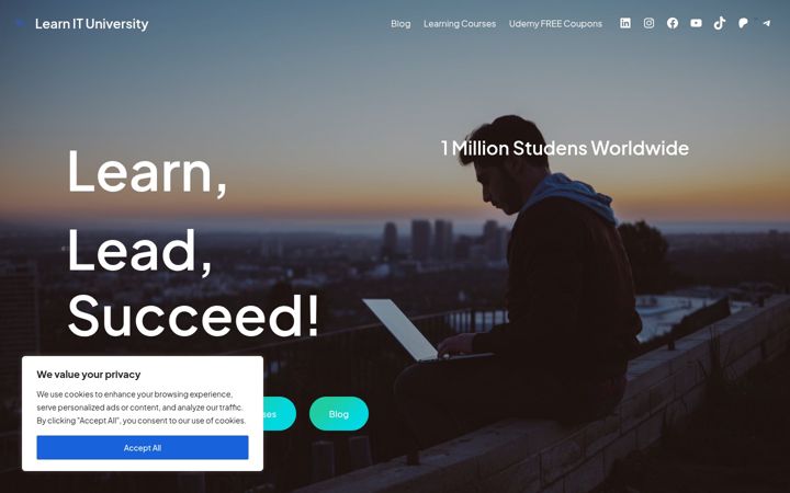 Screenshot of learn-it-university.com