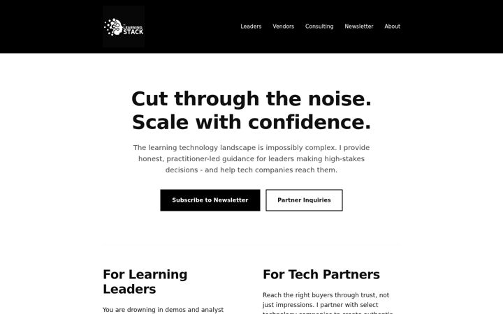 Screenshot of learn-stack.com