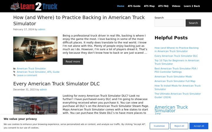 Screenshot of learn2truck.com