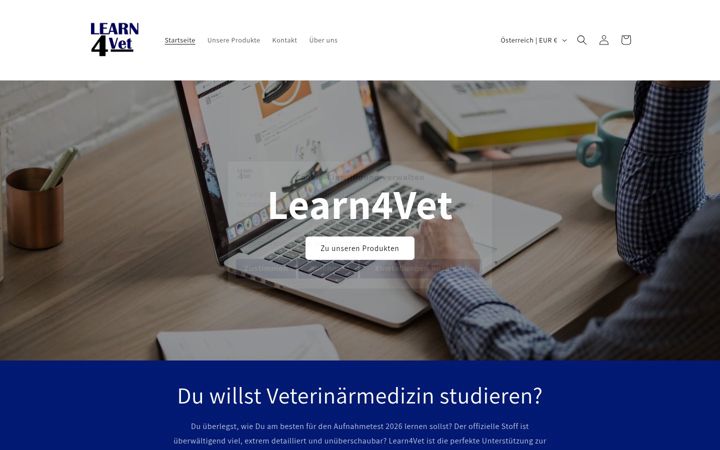 Screenshot of learn4vet.at