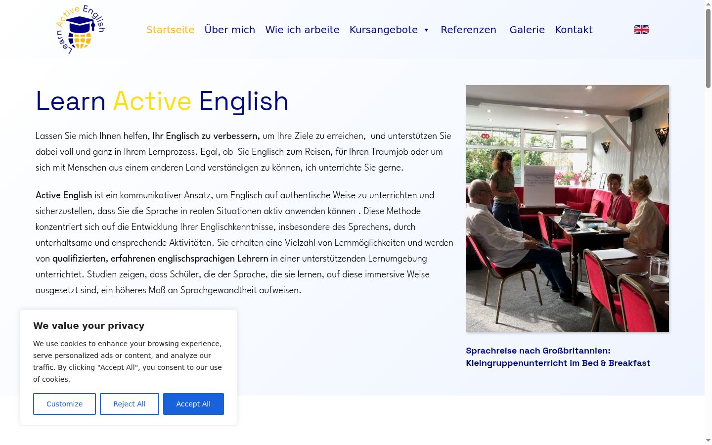 Screenshot van de toestemmingsbanner zoals getoond vóór enige interactie