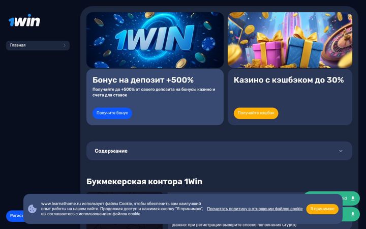 Screenshot of learnathome.ru
