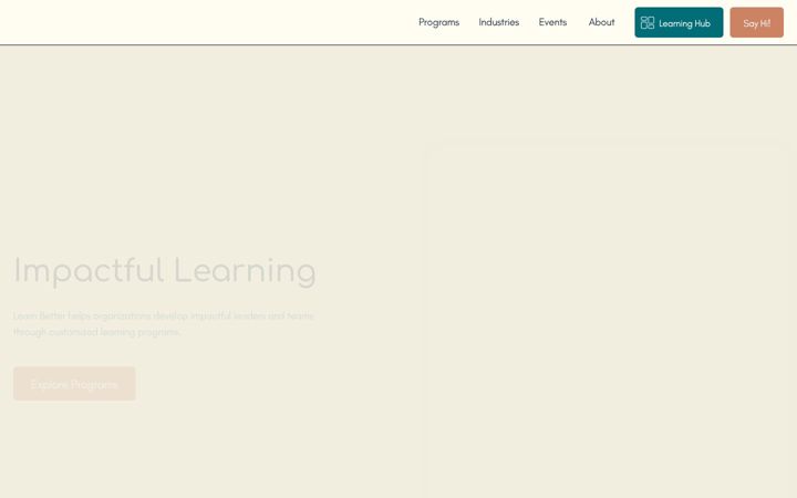 Screenshot of learnbetterllc.com