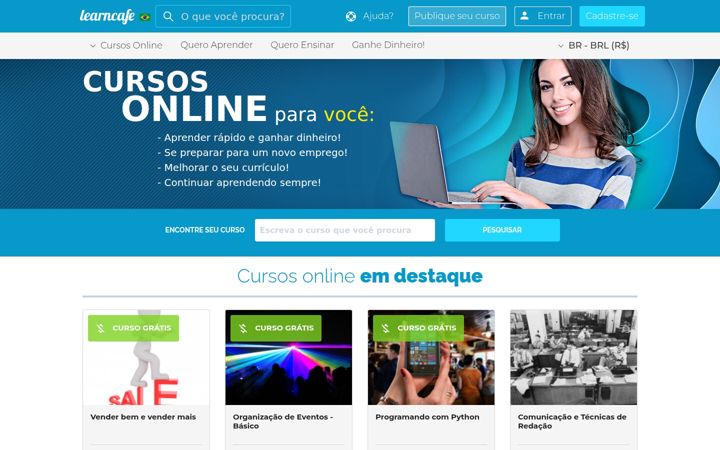 Screenshot of learncafe.com