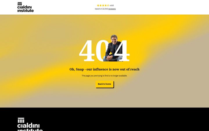 Screenshot of learncialdini.com