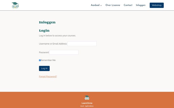 Screenshot of learncircle.academy