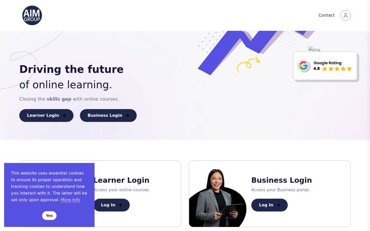 Screenshot of learncoreplusglobal.com