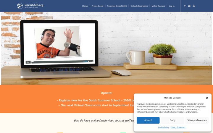 Screenshot of learndutch.org