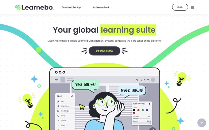 Екранна снимка на learnebo.com