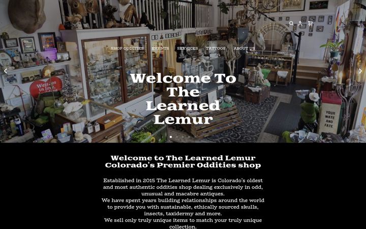 Screenshot of learnedlemur.com