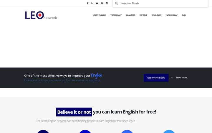 Screenshot of learnenglish.de