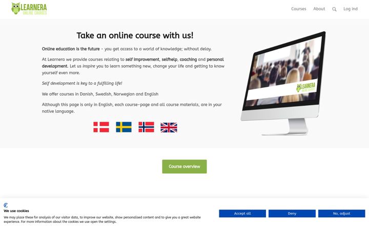 Screenshot of learnera.eu