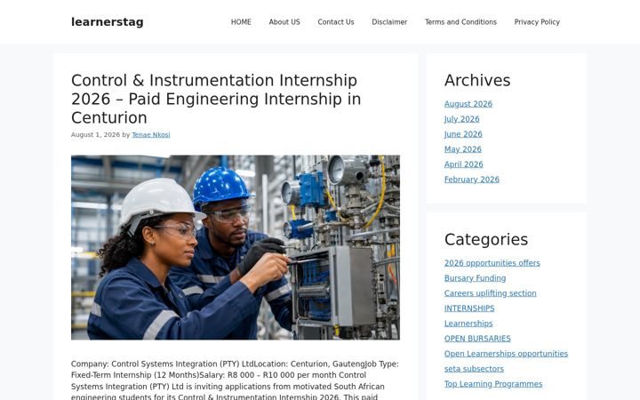 Screenshot of learnerstag.org