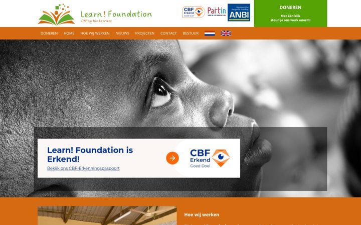 Screenshot of learnfoundation.nl