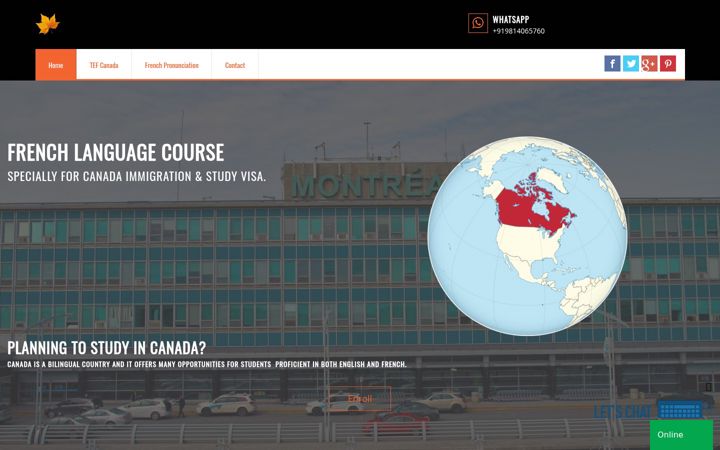 Screenshot of learnfrenchinjalandhar.com