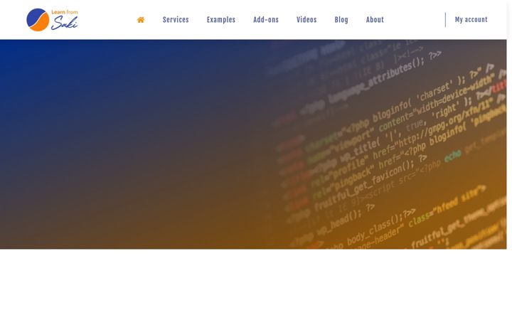 Screenshot of learnfromsaki.com