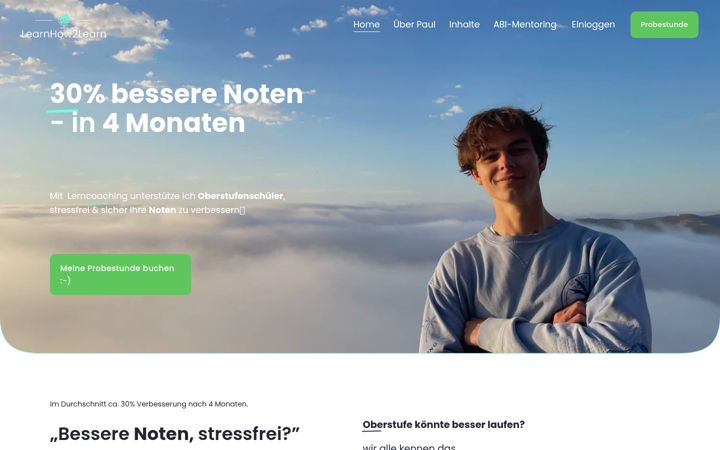 Screenshot of learnhow2learn.de
