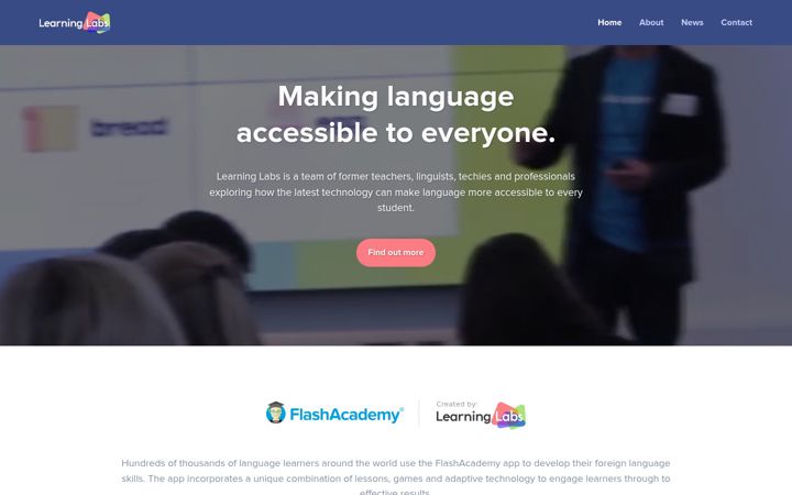 Screenshot of learning-labs.co.uk