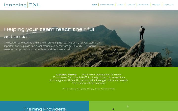Screenshot of learning2xl.com