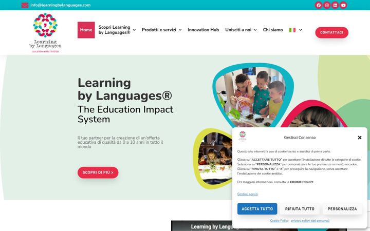 Screenshot stránky learningbylanguages.com