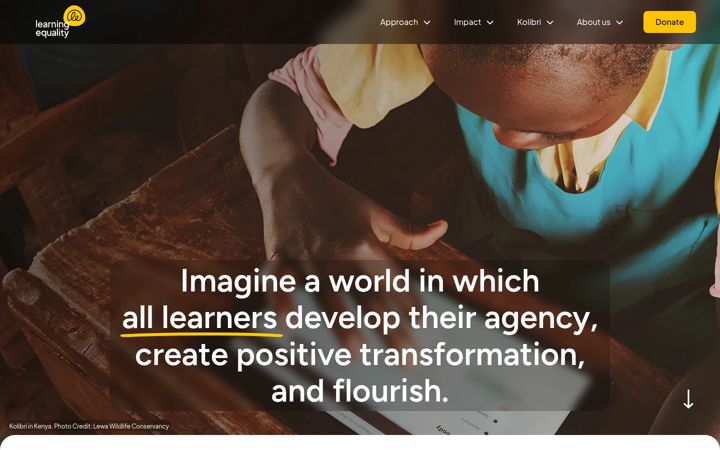 Screenshot of learningequality.org