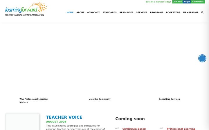Screenshot of learningforward.org