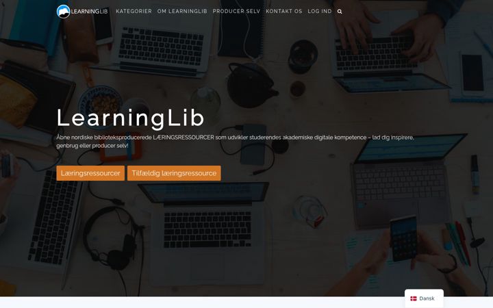 Screenshot of learninglib.org