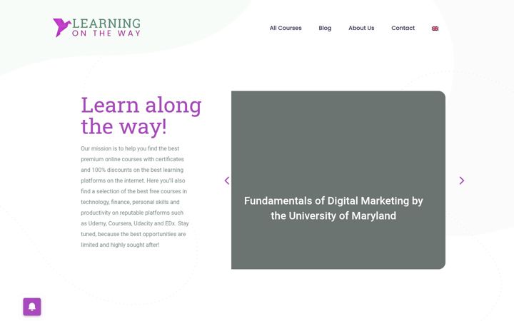 Screenshot of learningontheway.com