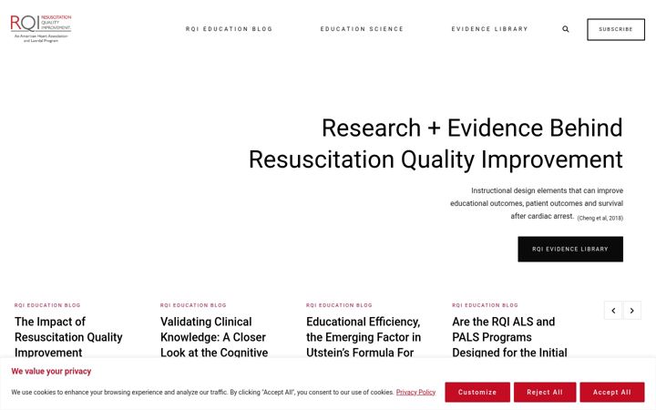 Screenshot of learningrqi.com