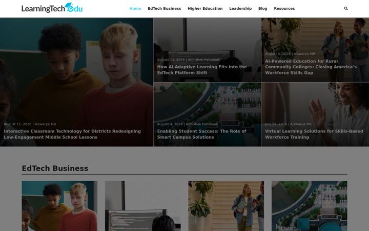 Screenshot of learningtechedu.com